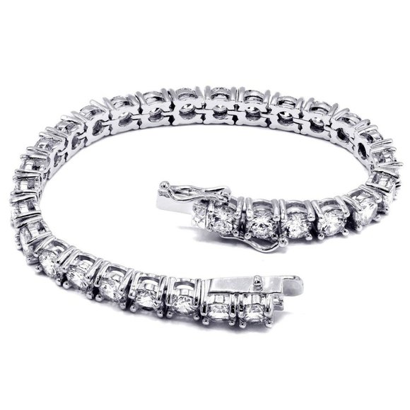 CZ Mens Tennis Bracelet - Picture 3 of 5